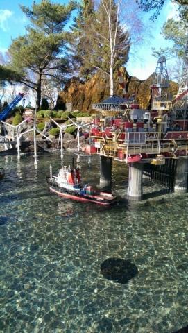 Hafenanlage als Legonachbau