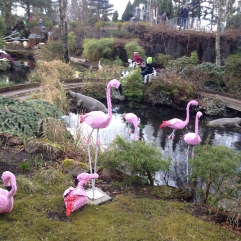 Flamingos aus Lego