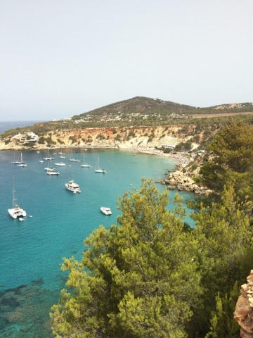 Blick in die Bucht Cala d'Hort