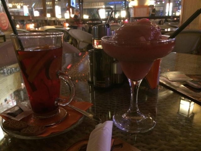 ... und nen heißen Tee bei der Kälte