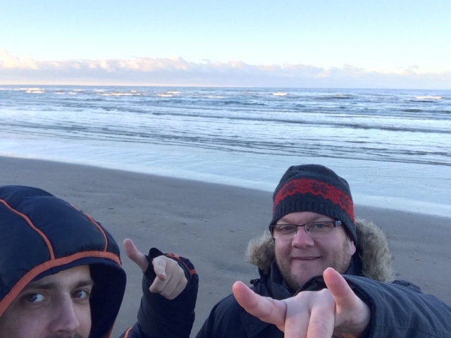 Und hier sind wir... Am Meer Rigaischer Meerbusen in der Ostsee