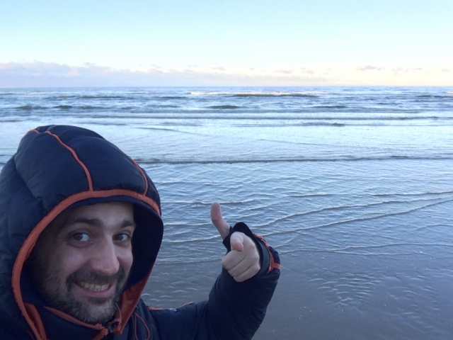 dann müsste ich hier nicht mit der dicken Jacke stehen, sondern könnte baden gehen