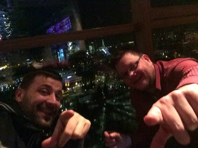 Martin und ich nach ungefähr dem dritten Cocktail