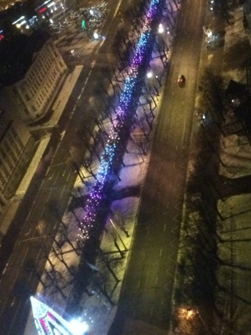 ...wo alles noch weihnachtlich geschmückt ist...