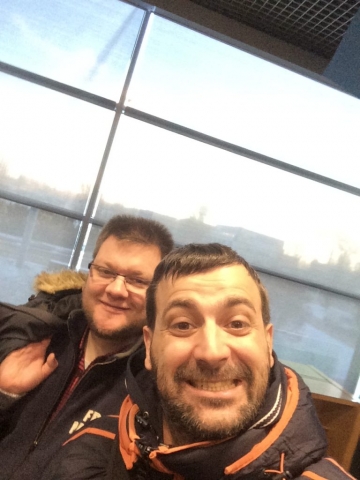 am Flughafen Riga.. Gleich geht es wieder heim..