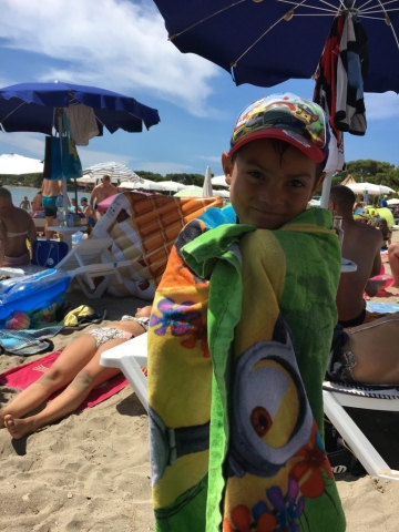 Erstes mal am Sandstrand. So ist schon viel besser