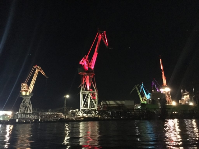 sieht wirklich schön aus in der Nacht